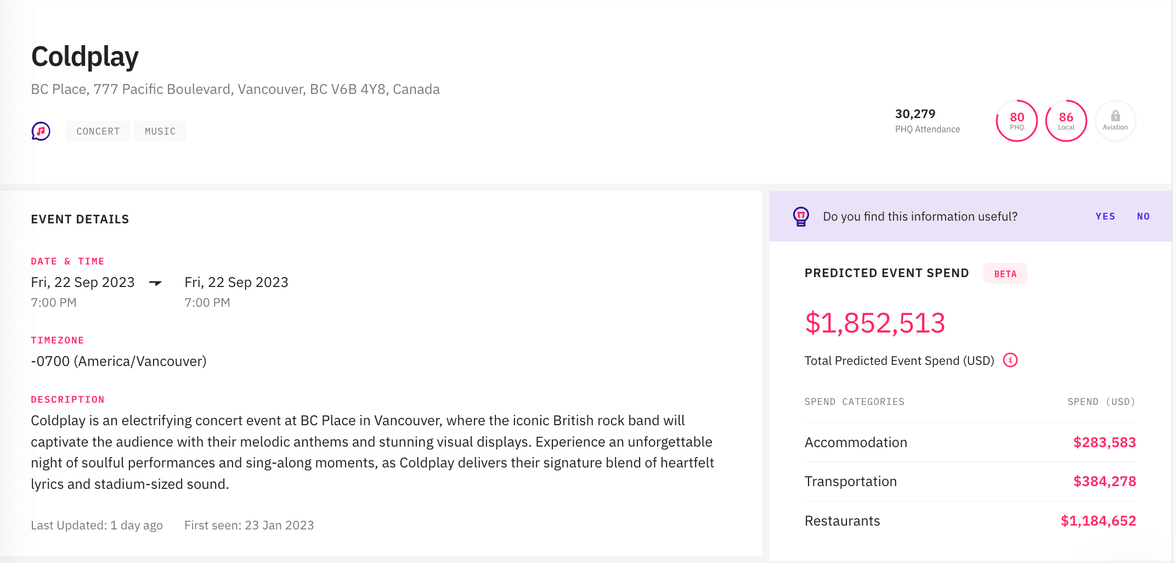 Coldplay - Vancouver