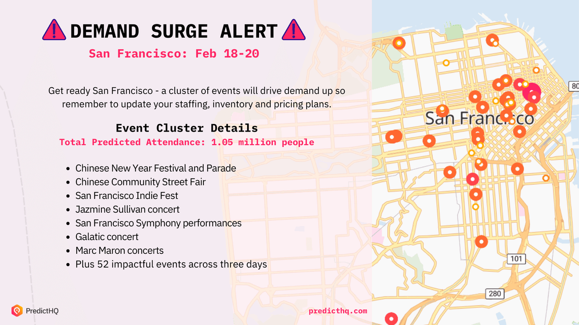Demand Surge alert: San Francisco Feb 2022