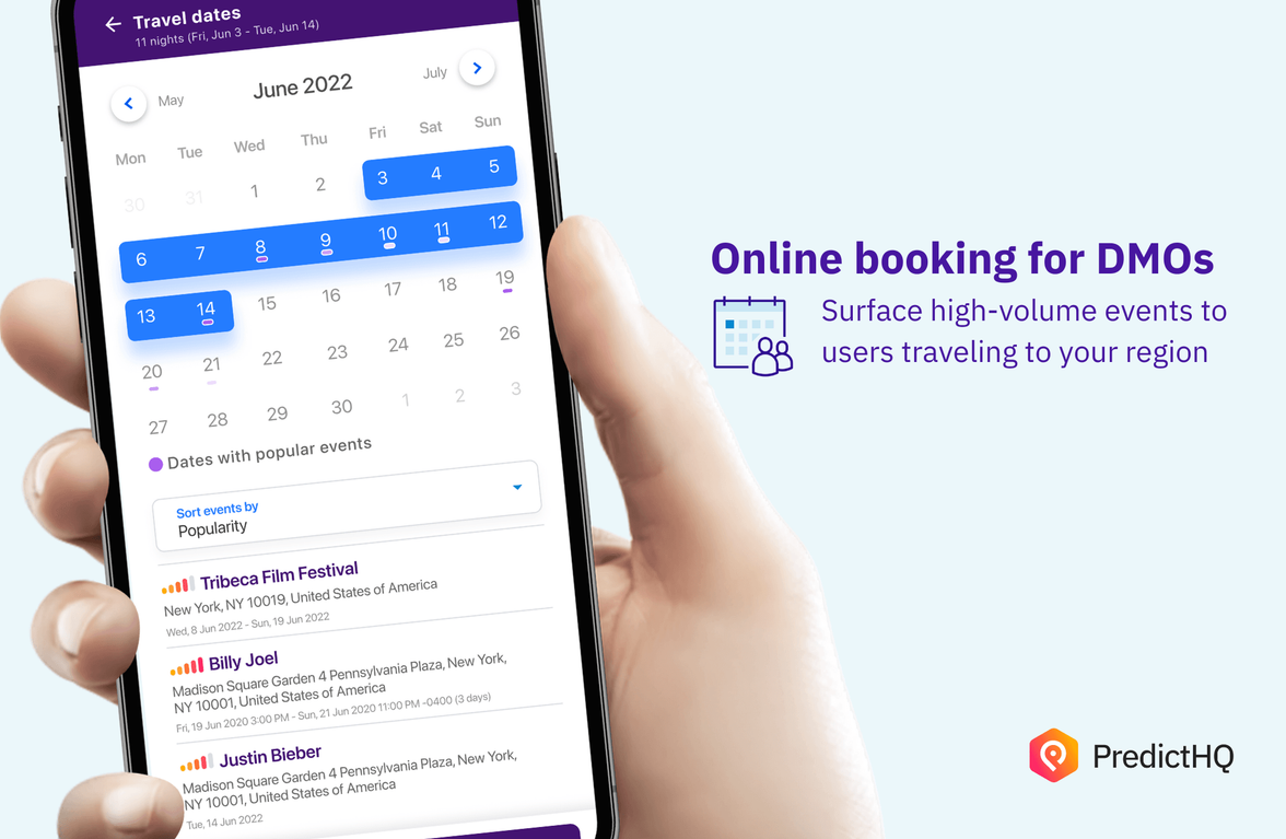 Online booking for DMOs