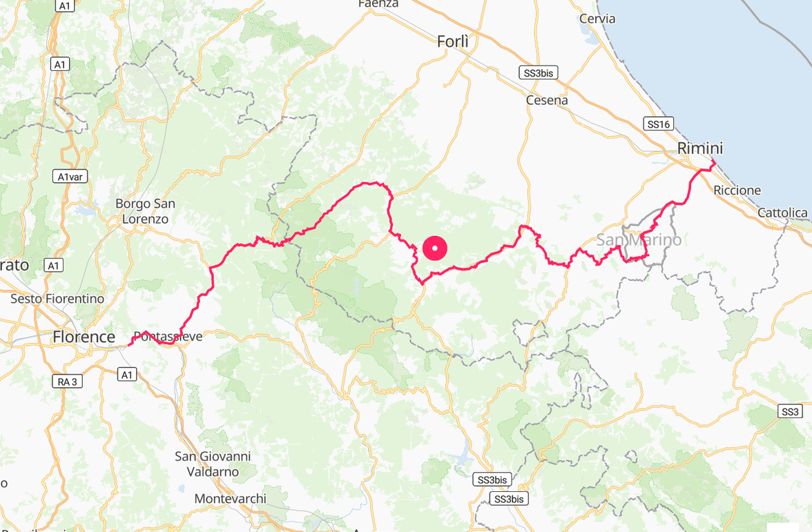 Tour de France - Florence - Rimini - PredictHQ Polygon